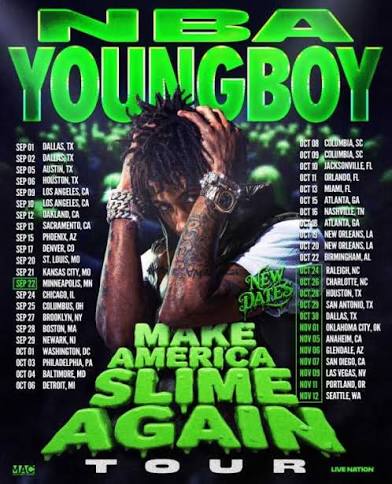 NBA YOUNGBOY Masa Tour at Oakland Arena September 12